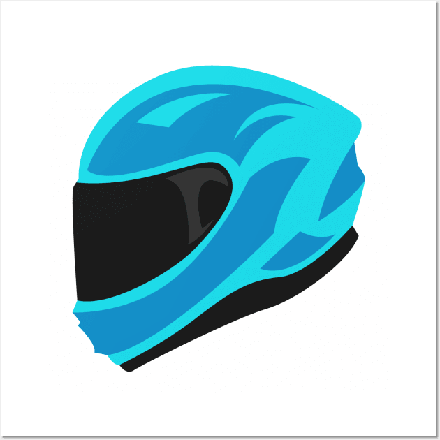 Blue Helmet Wall Art by Irkhamsterstock